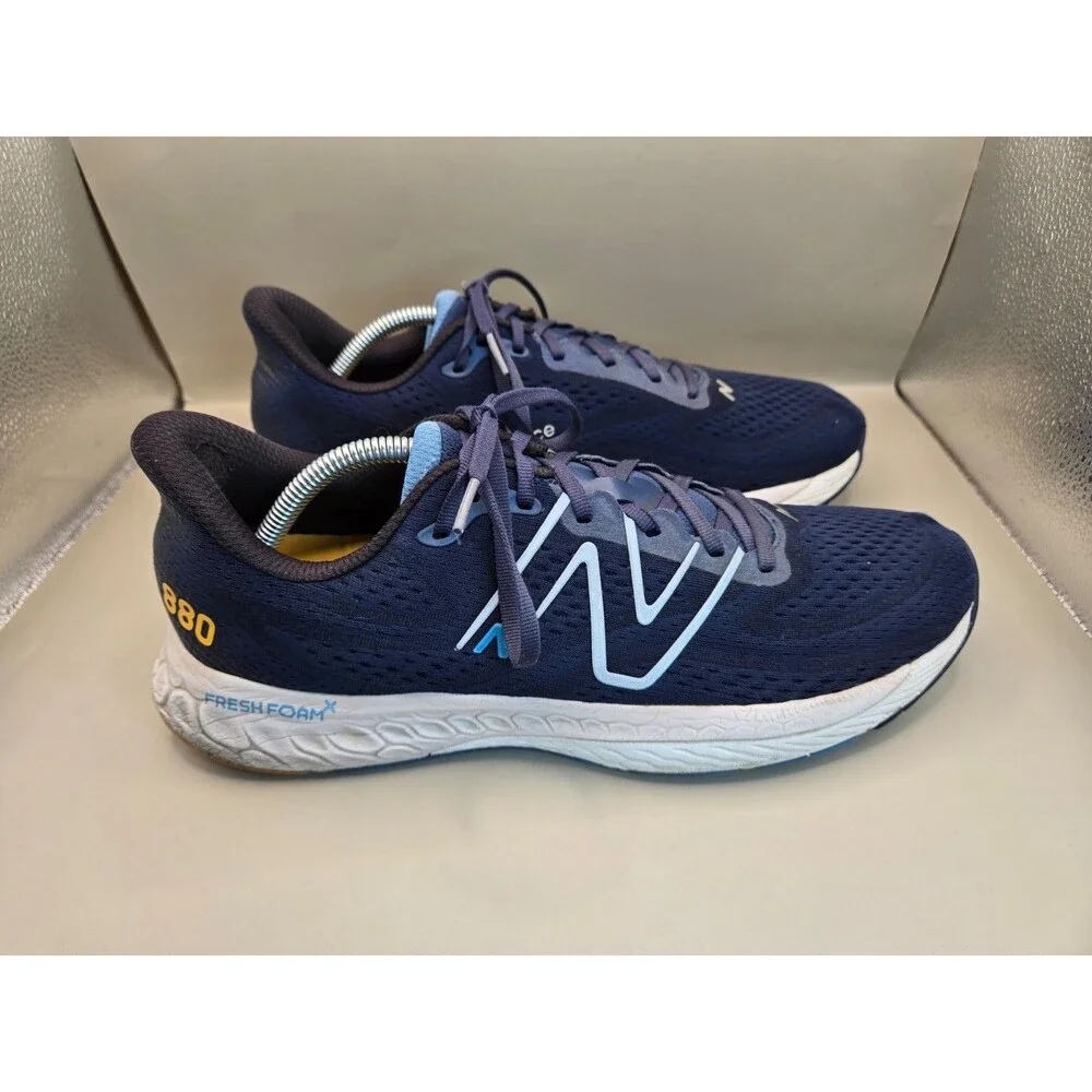 New Balance Fresh Foam X 880 V13 Shoes Mens 12 D Navy Blue Road Running Sneakers